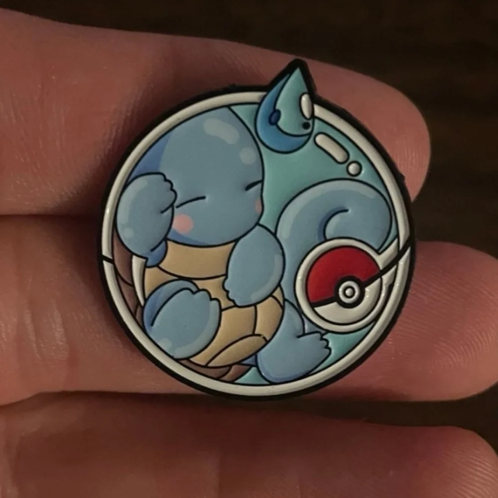 Pokemon Blue and Tan Squirtle Enamel Pin